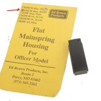 1911, main spring housing, officer model, Ed Brown