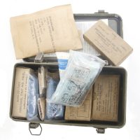 first aid kit, military, vintage